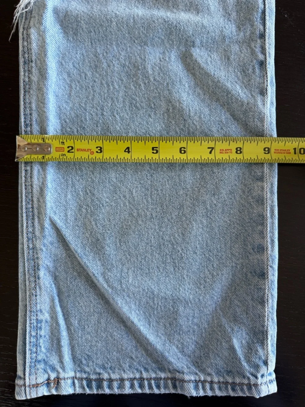 American Eagle Outfitters Ripped High-Waisted Light Blue Stovepipe Jean - Picture 7 of 11
